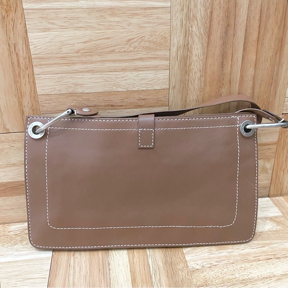 Vintage DKNY Y2K Tan Leather Shoulder Bag - Picture 4 of 16